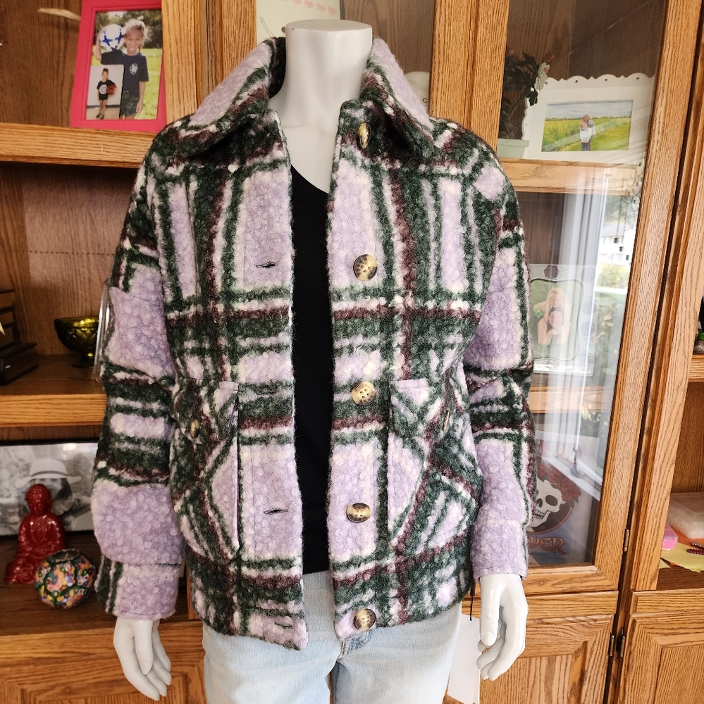 NWT Plaid Jacket